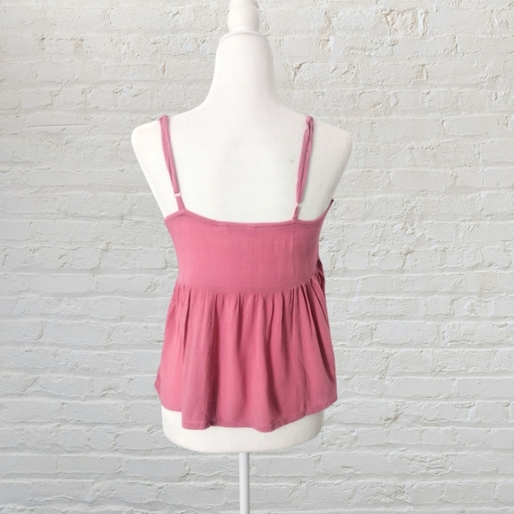 Sim & Sam Pink Embroidered Babydoll Blouse Size XS - Picture 2 of 4